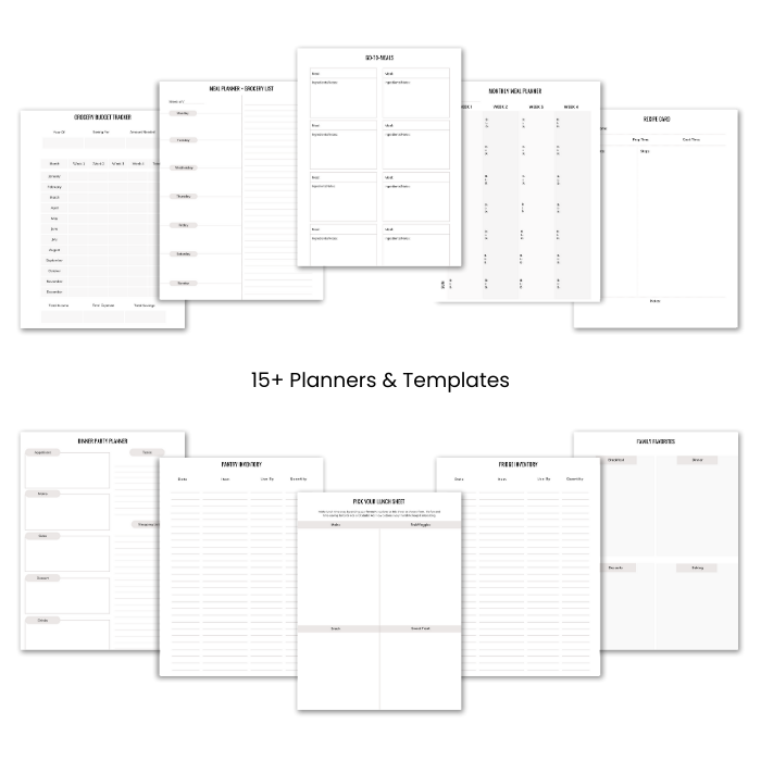 MySmart Meal Planner - Printable Bundle