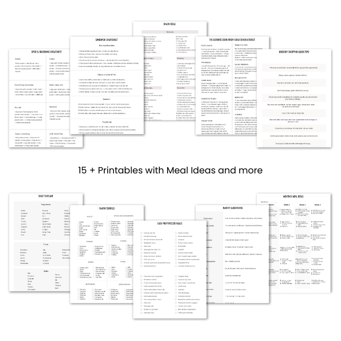 MySmart Meal Planner - Printable Bundle