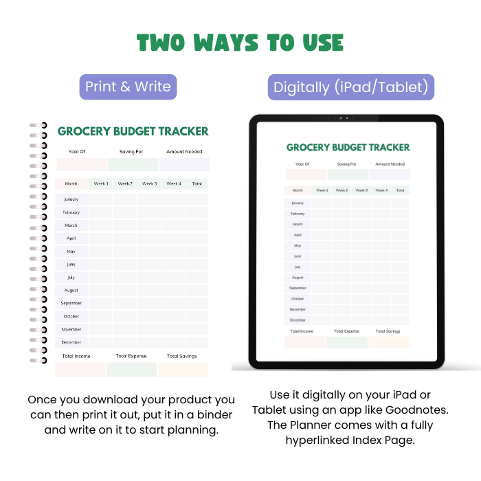 MySmart Meal Planner - Printable Bundle