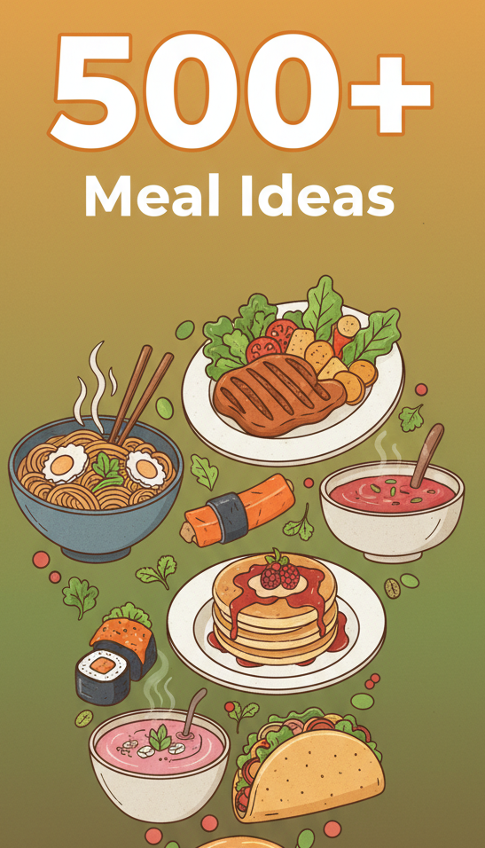 500+ Meal Ideas - FREE